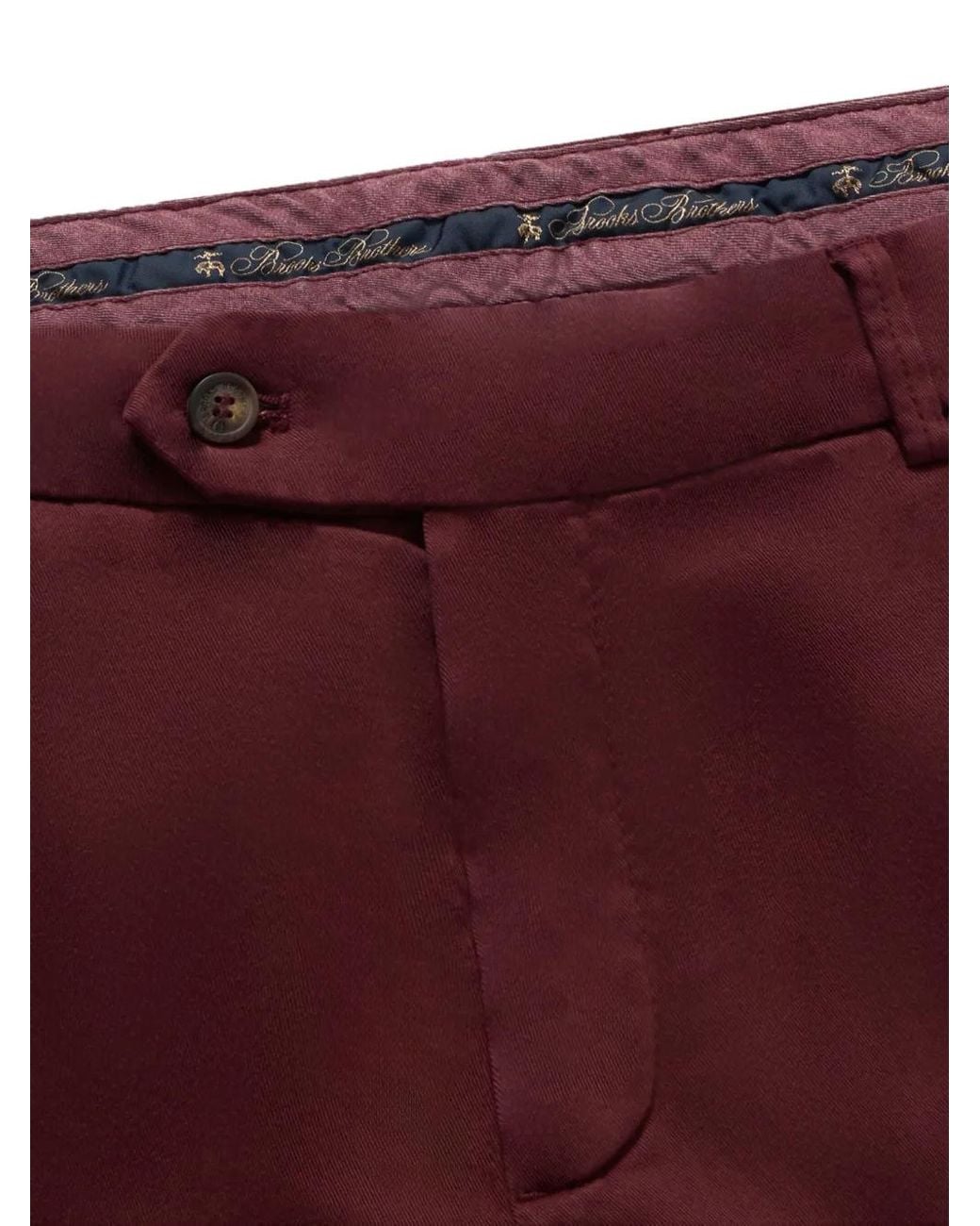 Brooks Brothers Pressed-Crease Tapered Trousers for men