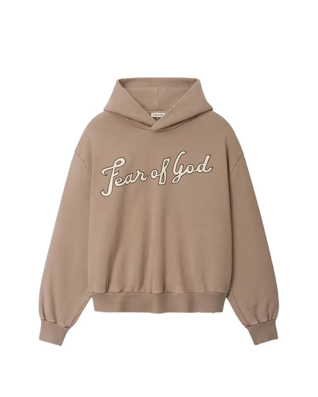 Fear Of God Natural Logo-Print Hoodie for men