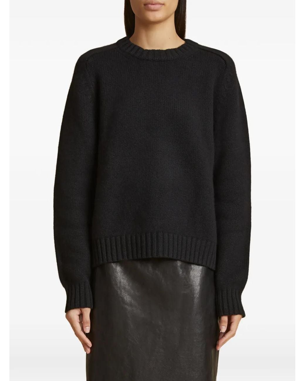 Khaite Black Mae Sweater