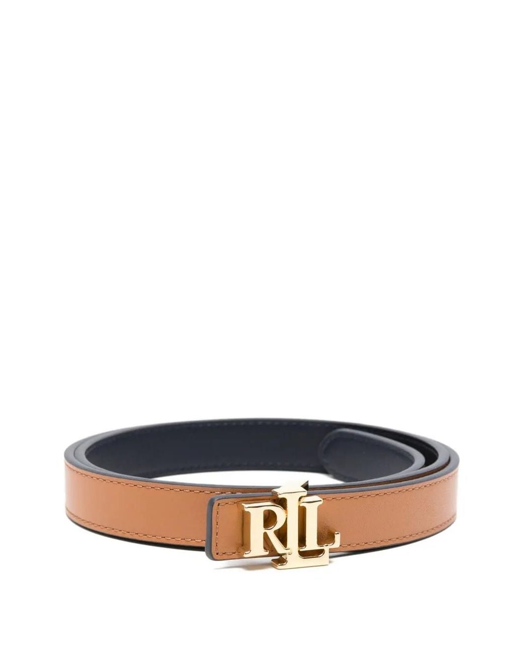 Ralph Lauren Blue Logo-Buckle Belt
