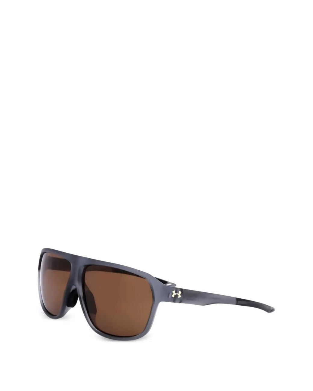 Under Armour Gray Geometric-Frame Sunglasses