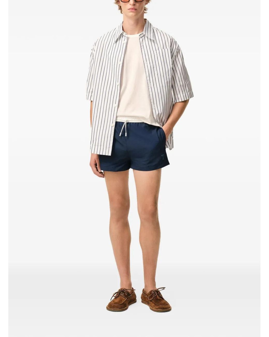 Bañador con cordones AMI de hombre de color Blue