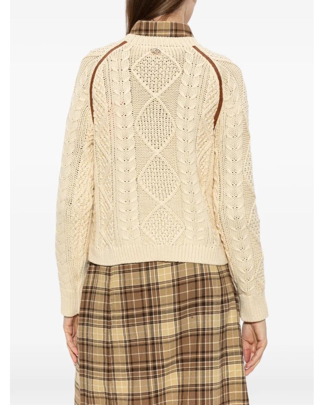 DIESEL Natural M-Intana Crew-Neck Sweater