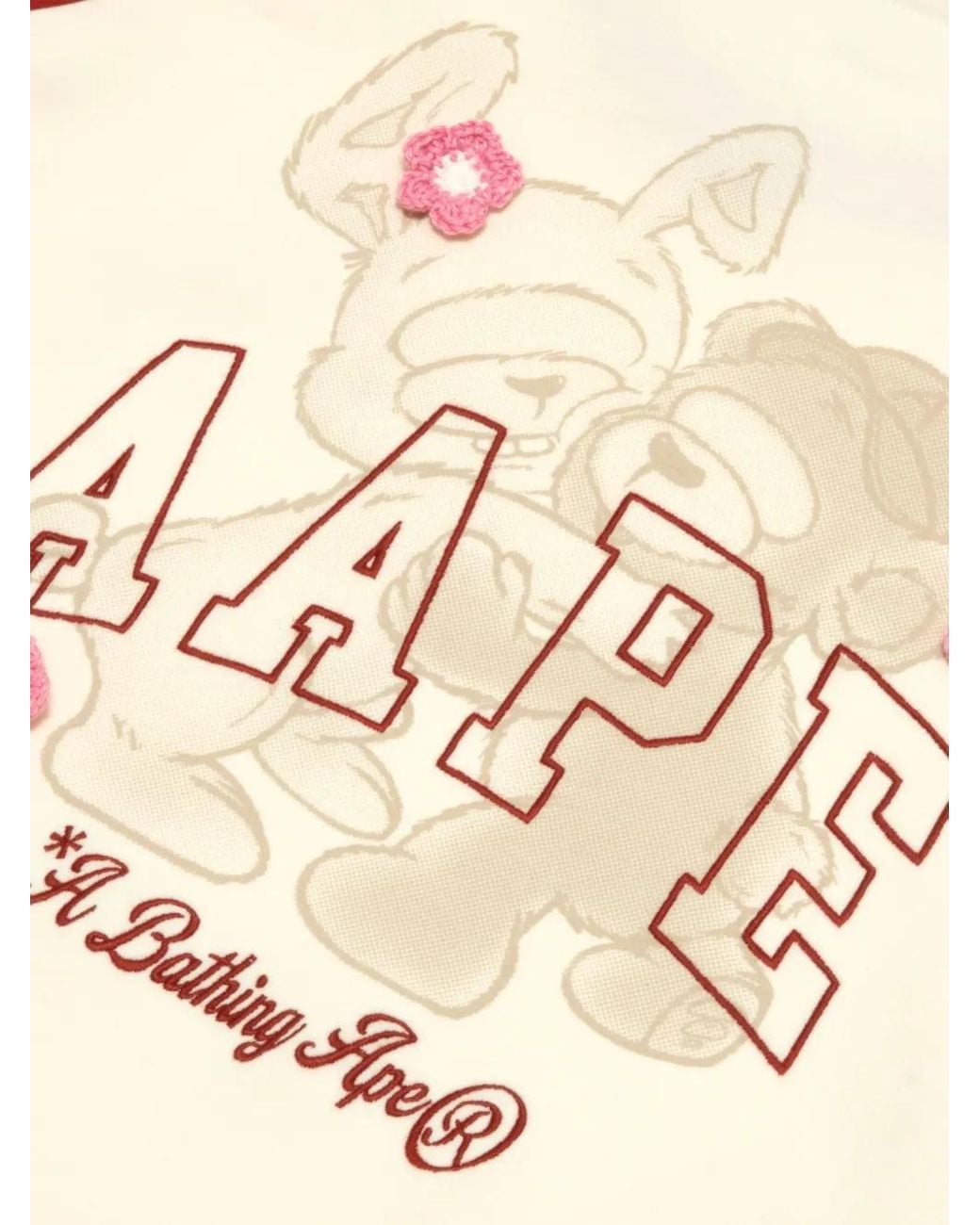 Aape By A Bathing Ape Cropped Sweater in het Red
