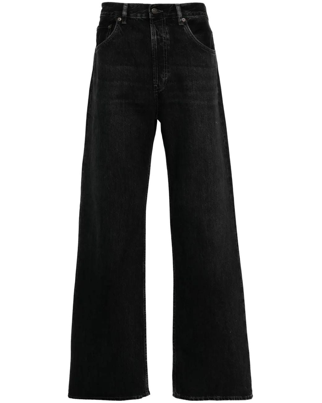 Acne Black 2021M Straight-Leg Jeans for men