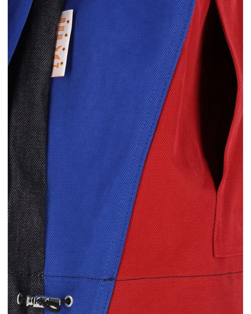 PDF Red Colourblock Jacket for men
