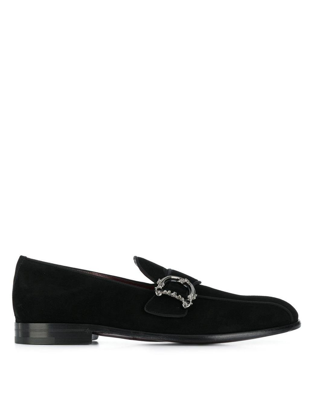 Dolce And Gabbana Leather Loafers In Black For Men Lyst 3488