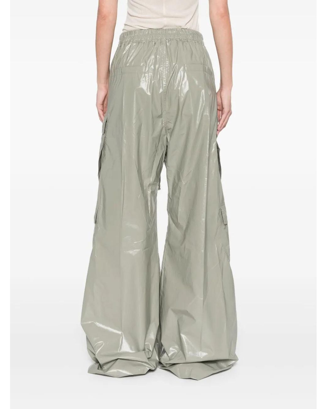 Rick Owens White Belas Cargo Pants