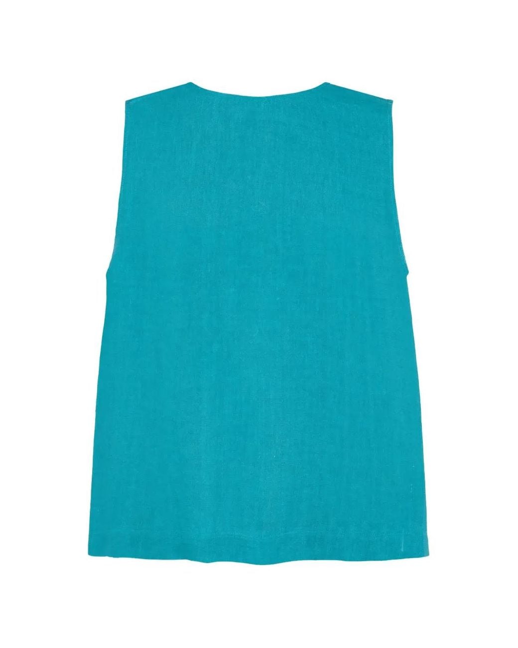 Eres Blue Sleeveless Top