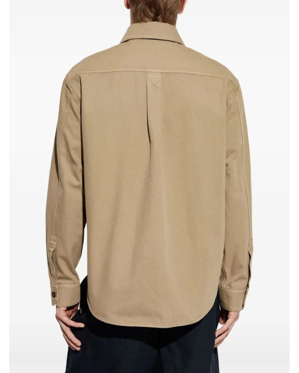 Burberry Natural Button-Up Utility Shirt for men