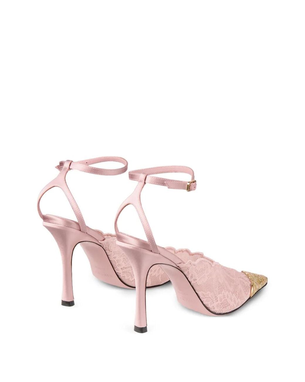 Jimmy Choo Pink Faiz Lace Pumps