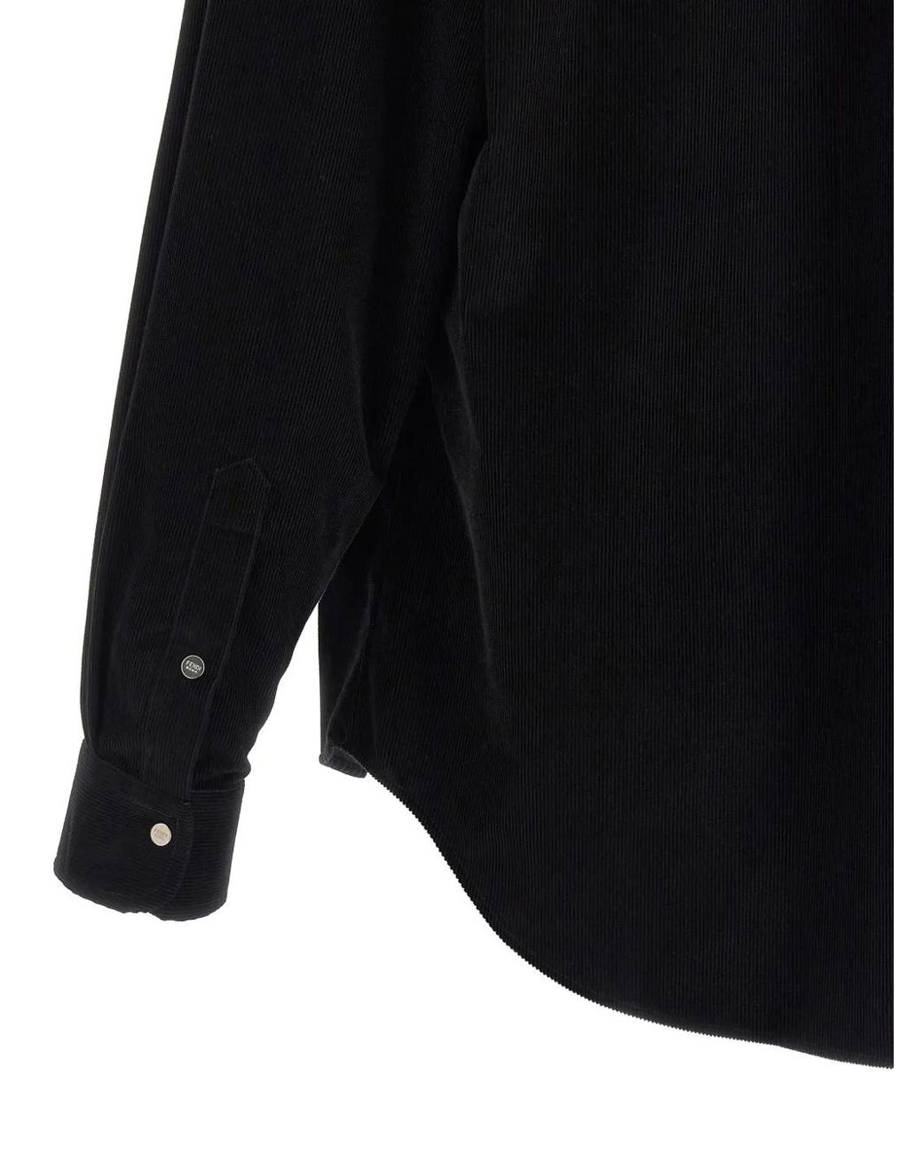 Fendi Blue Corduroy Shirt for men