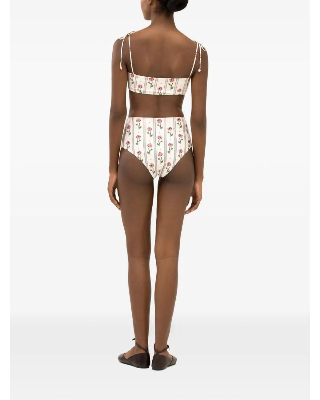 Agua Bendita White Primavera Quebrada Bikini Top