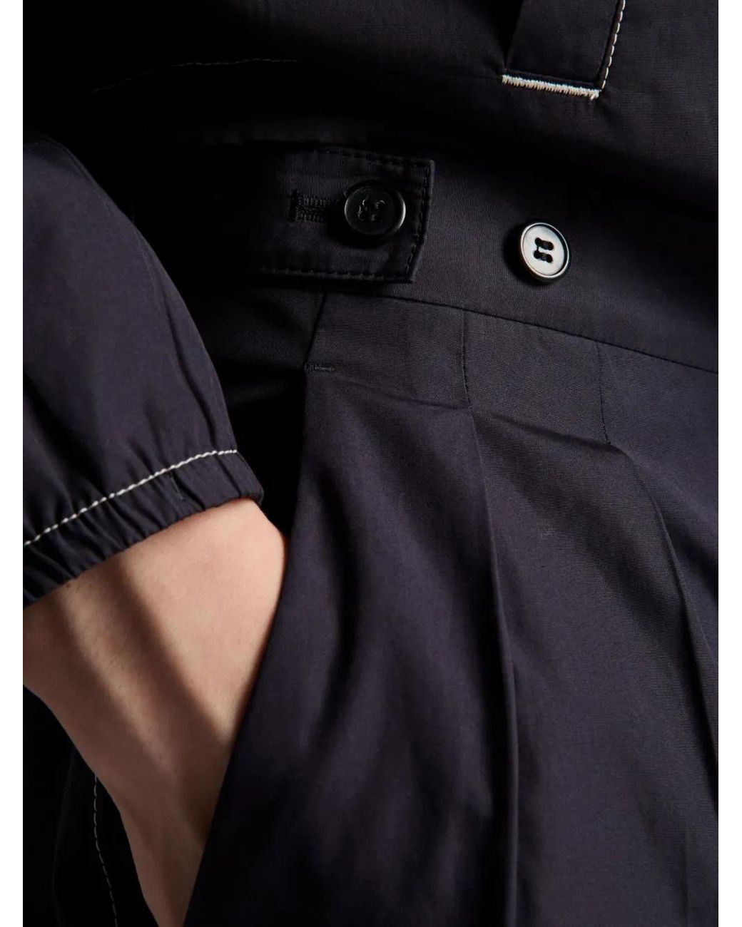 Prada Blue Wide-Leg Cotton Trousers for men