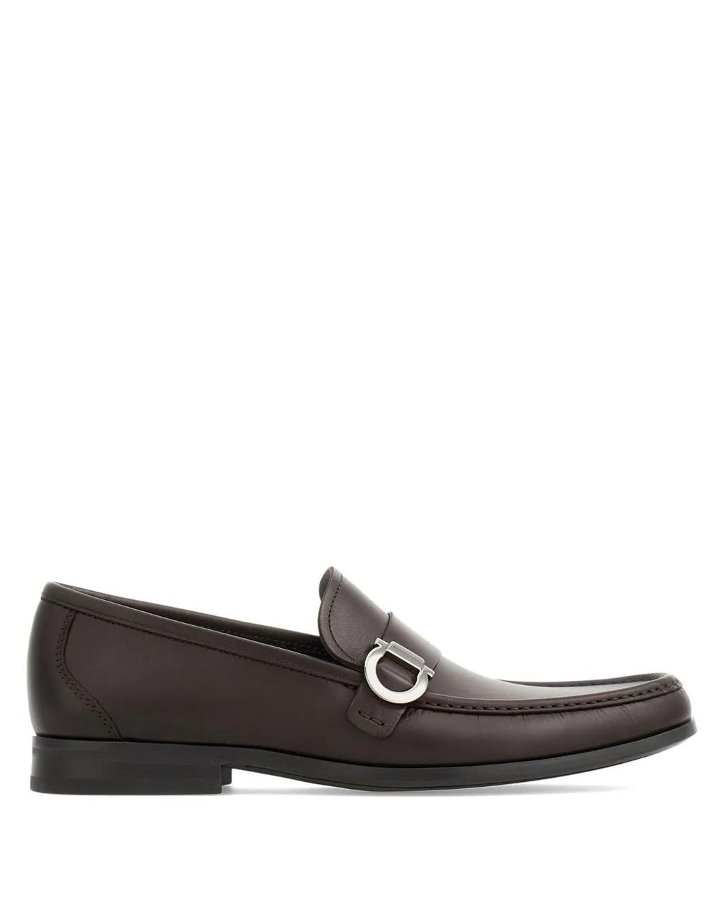Ferragamo Black Caspian Moccasins Shoes for men
