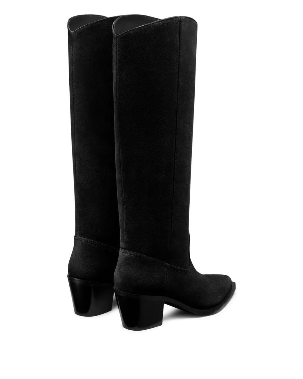 Stuart Weitzman Black Tate Knee-High Boots