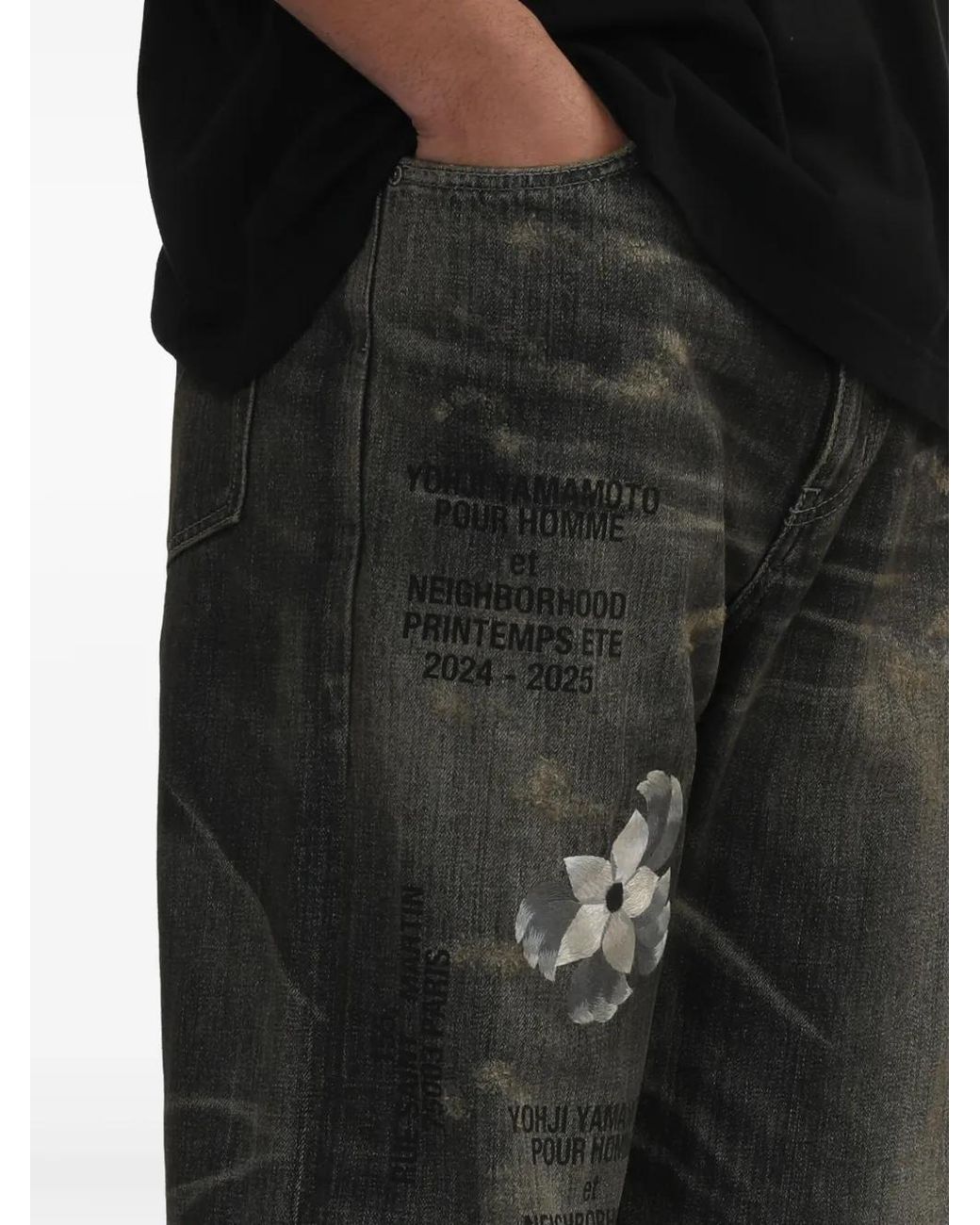 Yohji Yamamoto Black X Neighborhood Savage Jeans for men