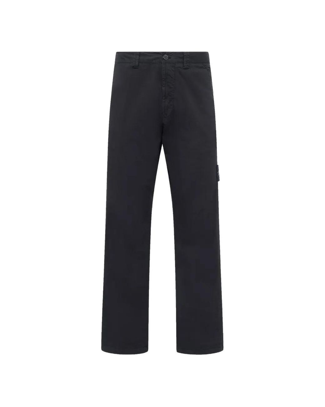 Stone Island Blue 3100021 Stretch Organic Cotton Twill Trousers for men