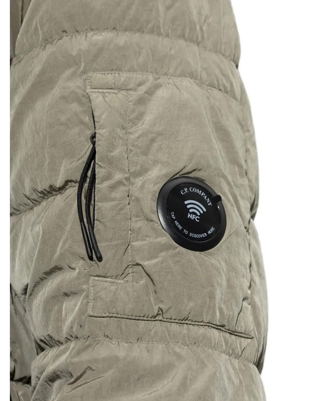 C P Company Natural Quilted-Finish Padded Jacket for men