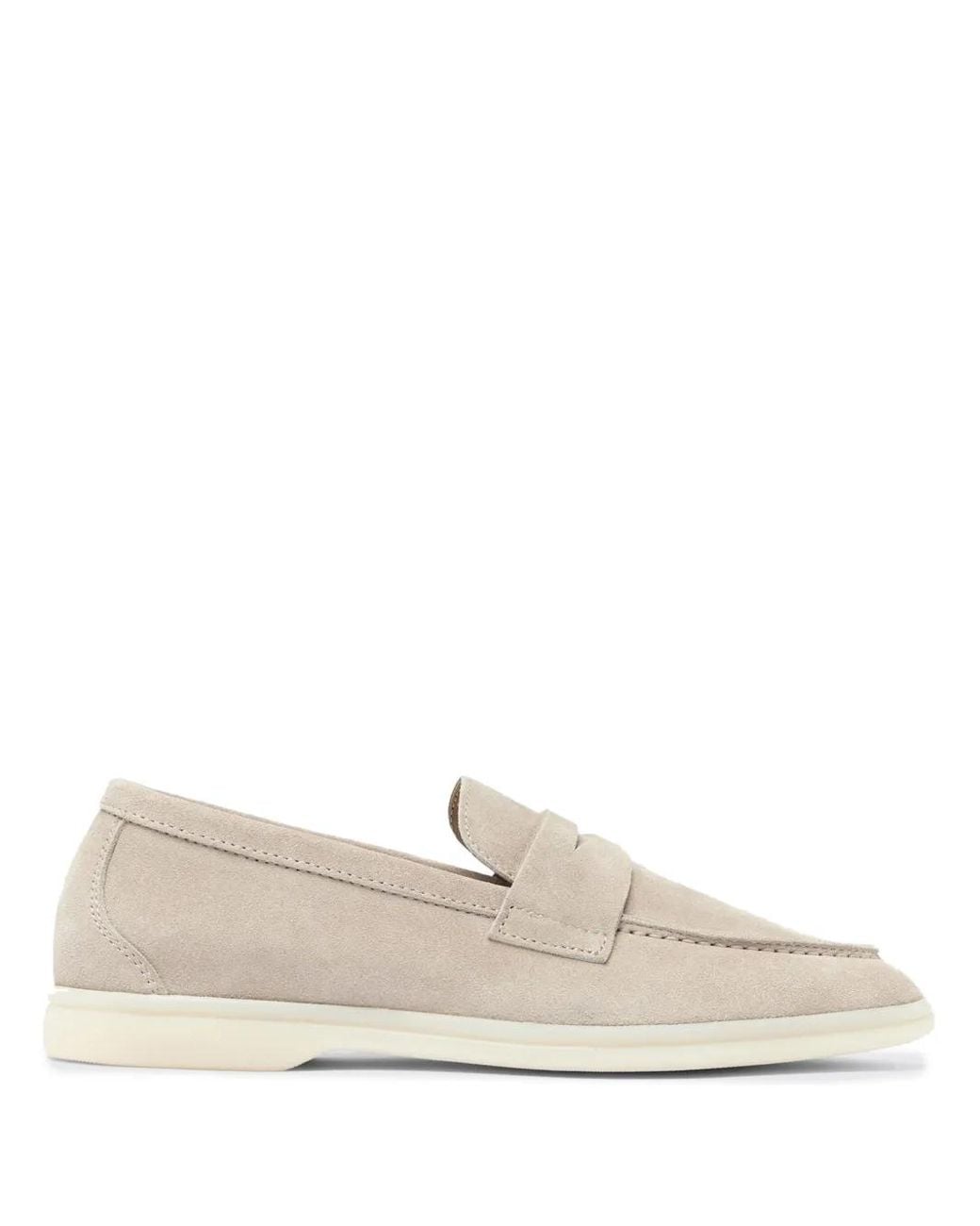 Scarosso White Luciana Calf-Leather Loafers