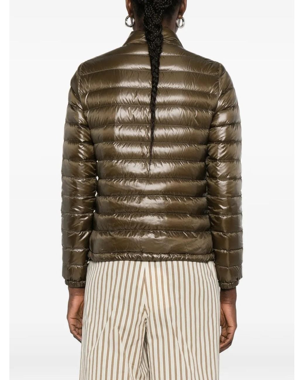 Herno Brown Nylon Short Down Jacket