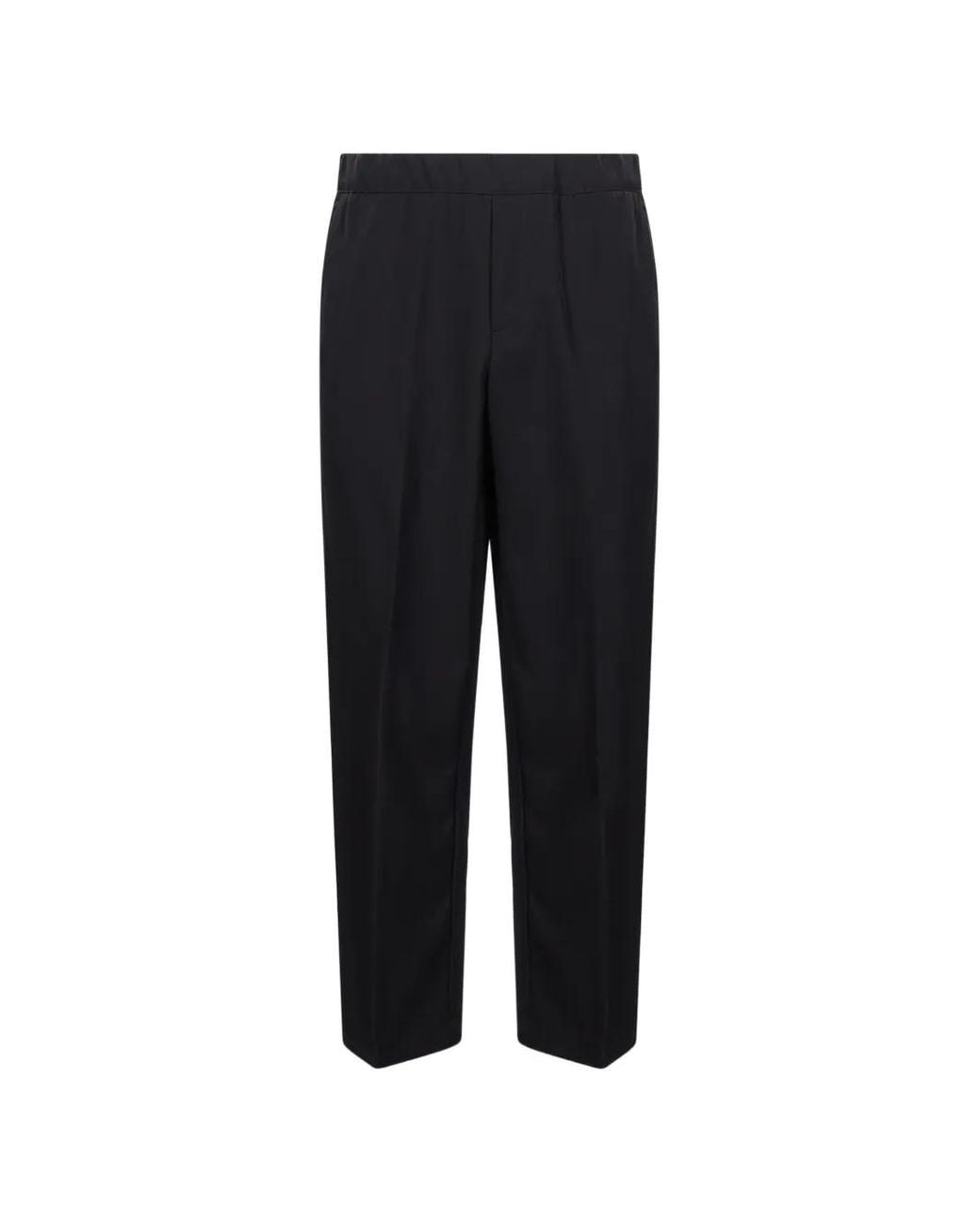 Costumein Black Pantalon Plissé À Taille Élastiquée for men