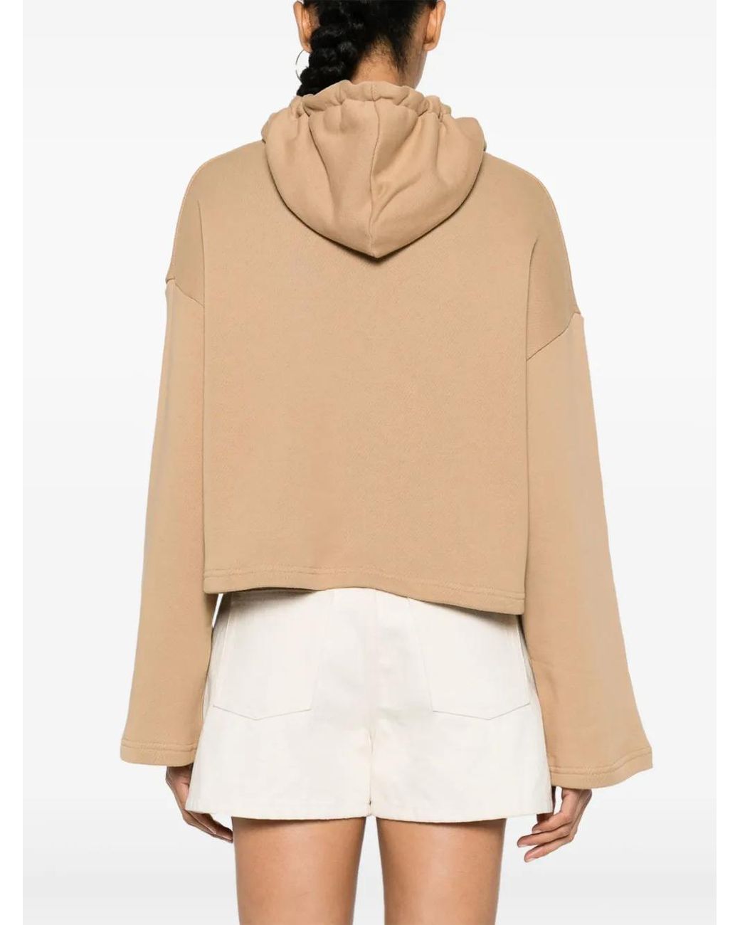 Baserange Natural Ordu Cropped Hoodie