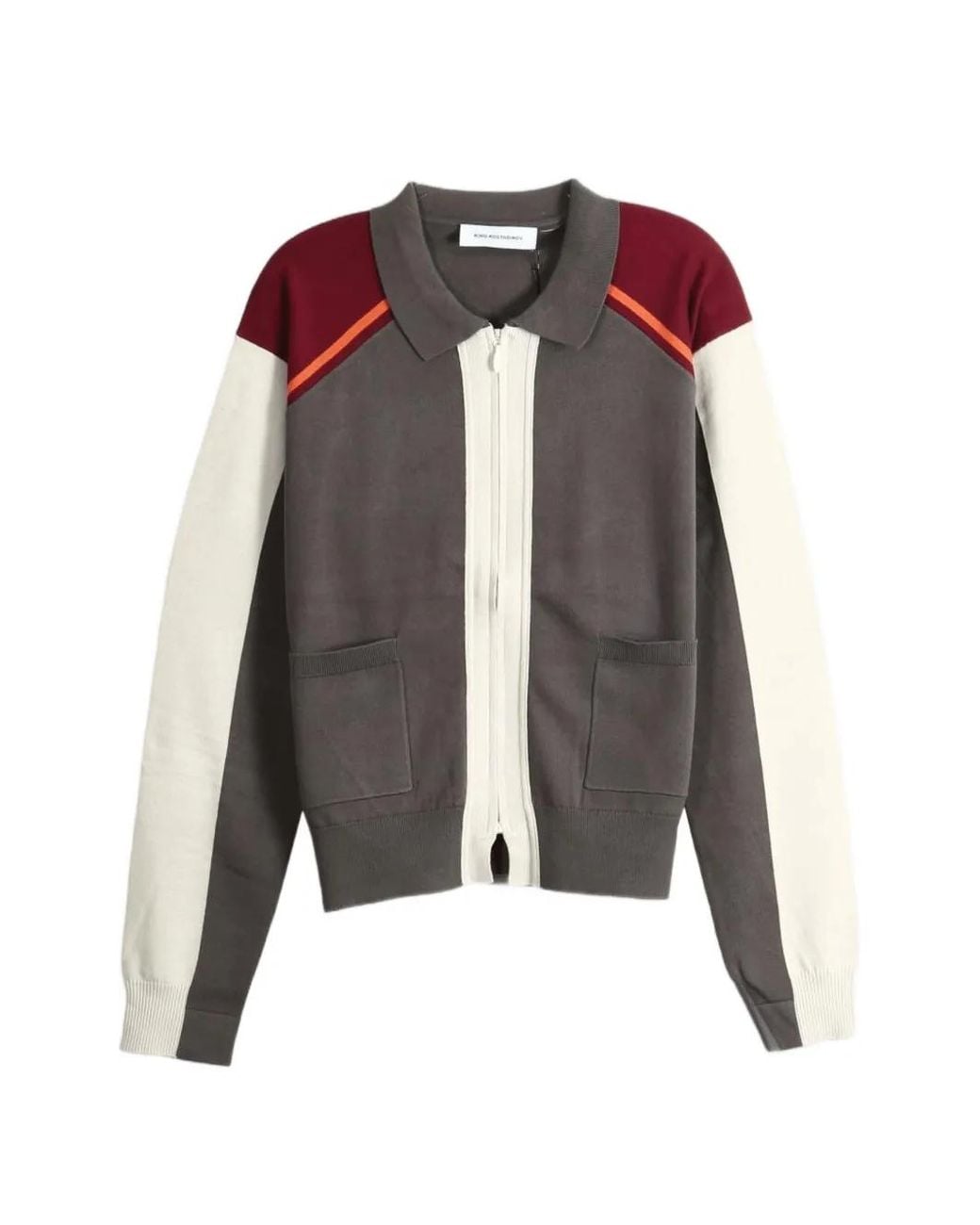 Kiko Kostadinov Gray Panelled Zip-Up Cardigan for men