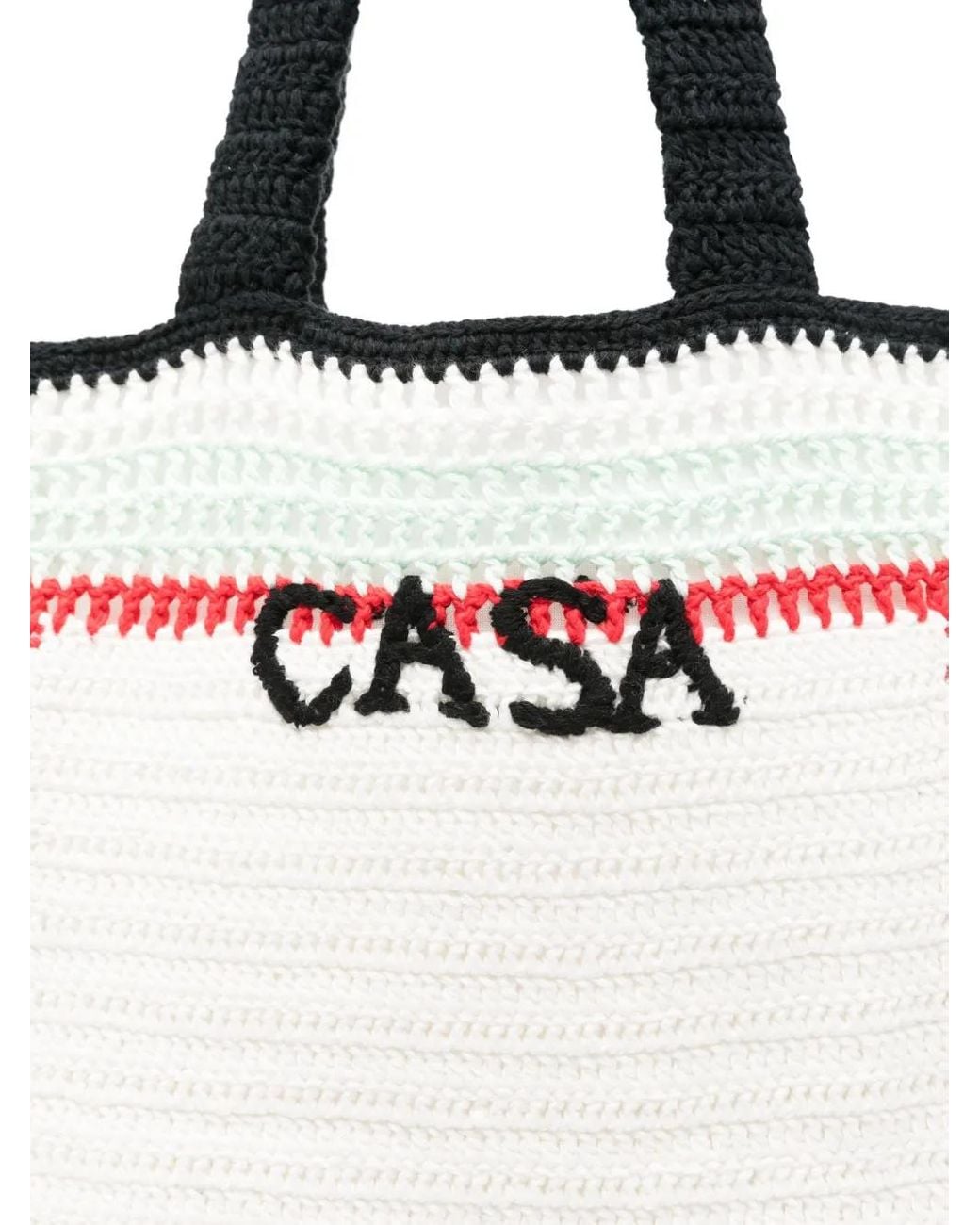 Casablanca White Crochet Bag Main: Cotton Lining: Lyocell Handbags