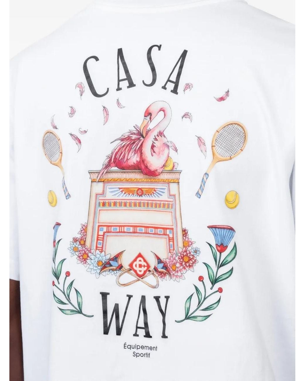 Casablanca White Classic T-Shirt for men
