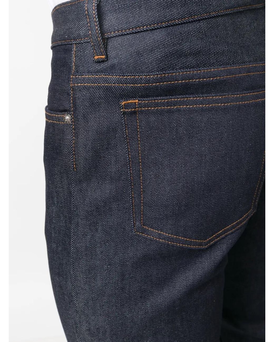 A.P.C. Blue Straight-Leg Jeans for men