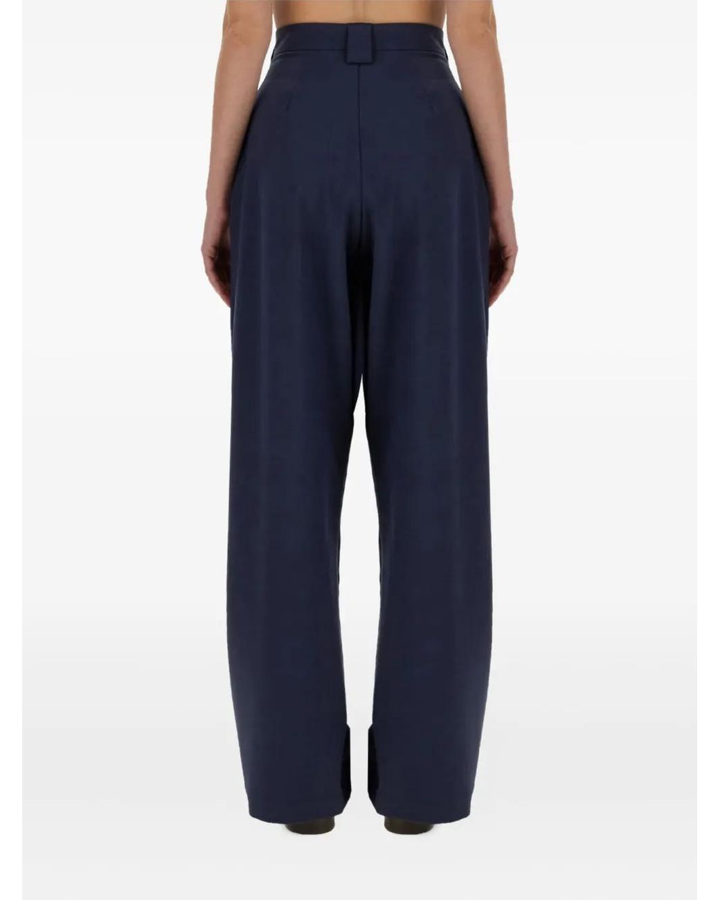 Alysi Blue Pleated Trousers
