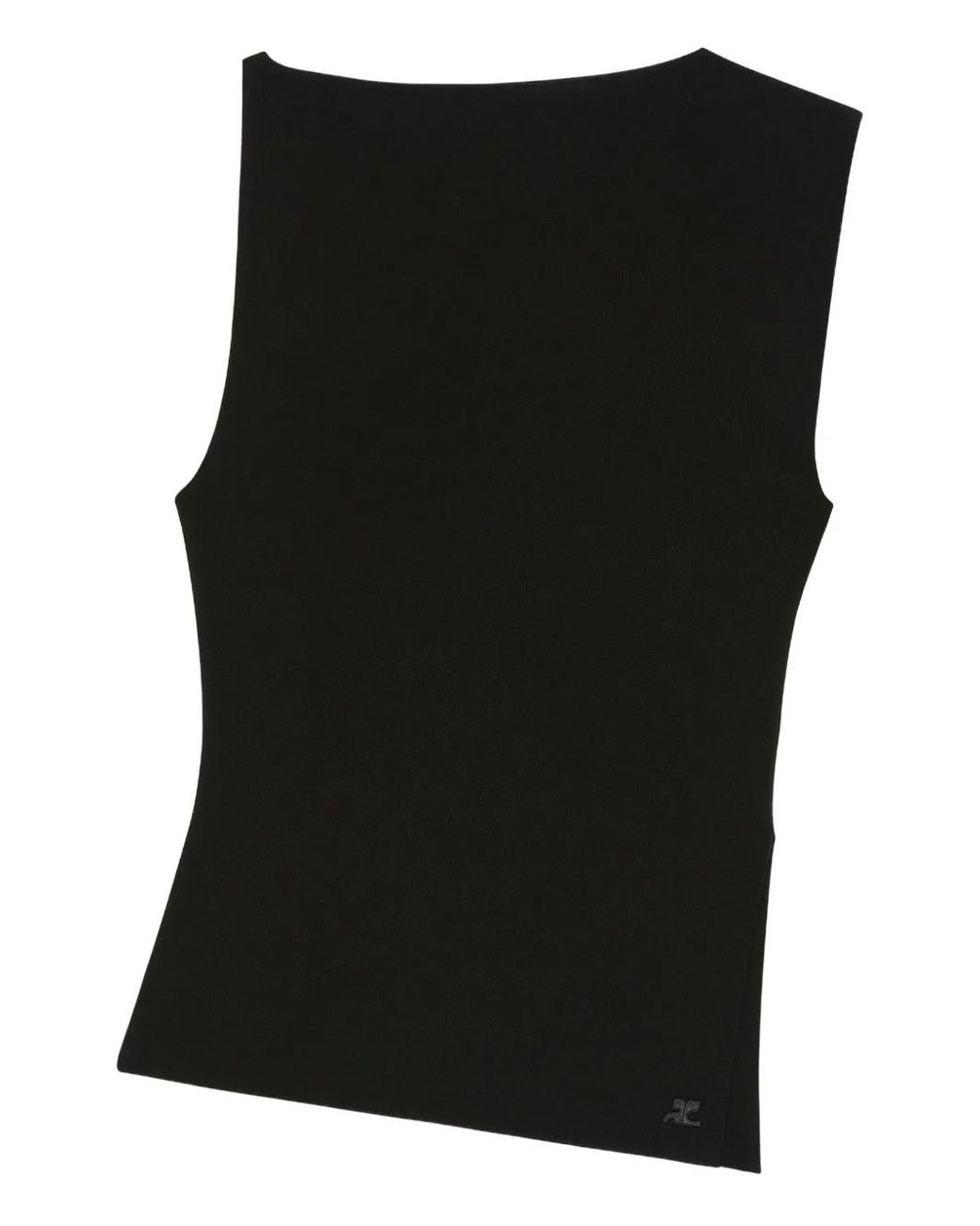 Courreges Oblique Top in het Black