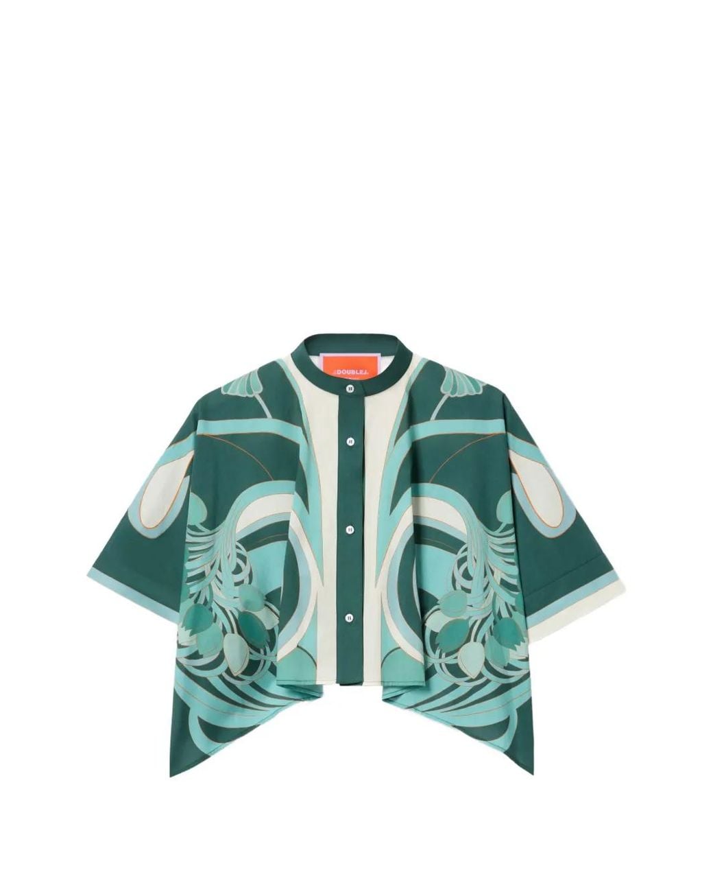 LaDoubleJ Green Mini Foulard Shirt