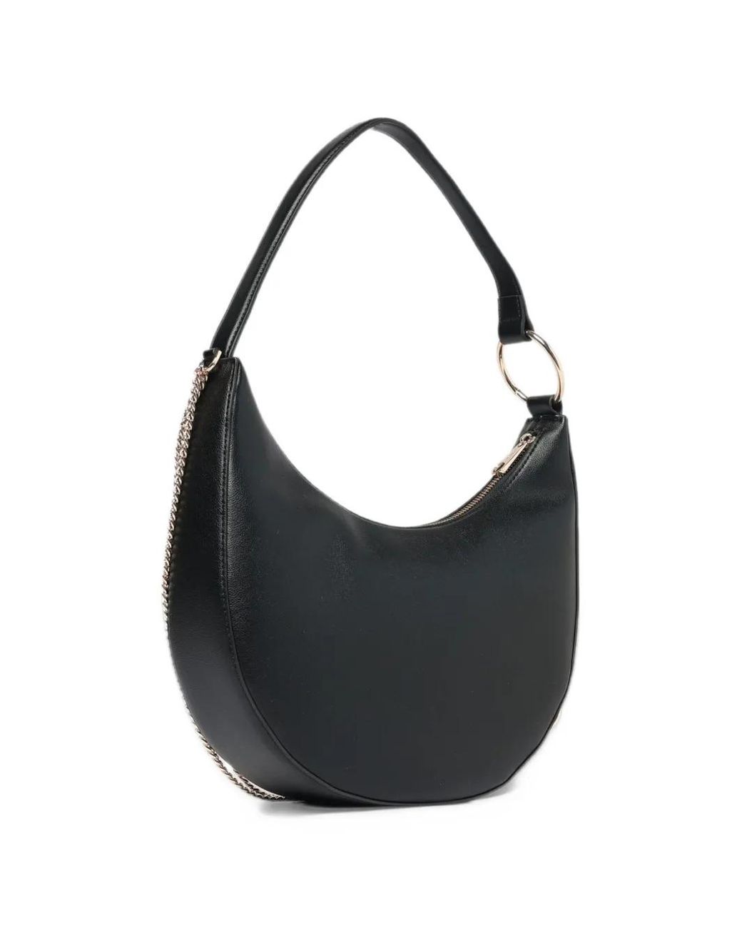 Twinset Chain-Link Ring-Detail Shoulder Bag in Black | Lyst