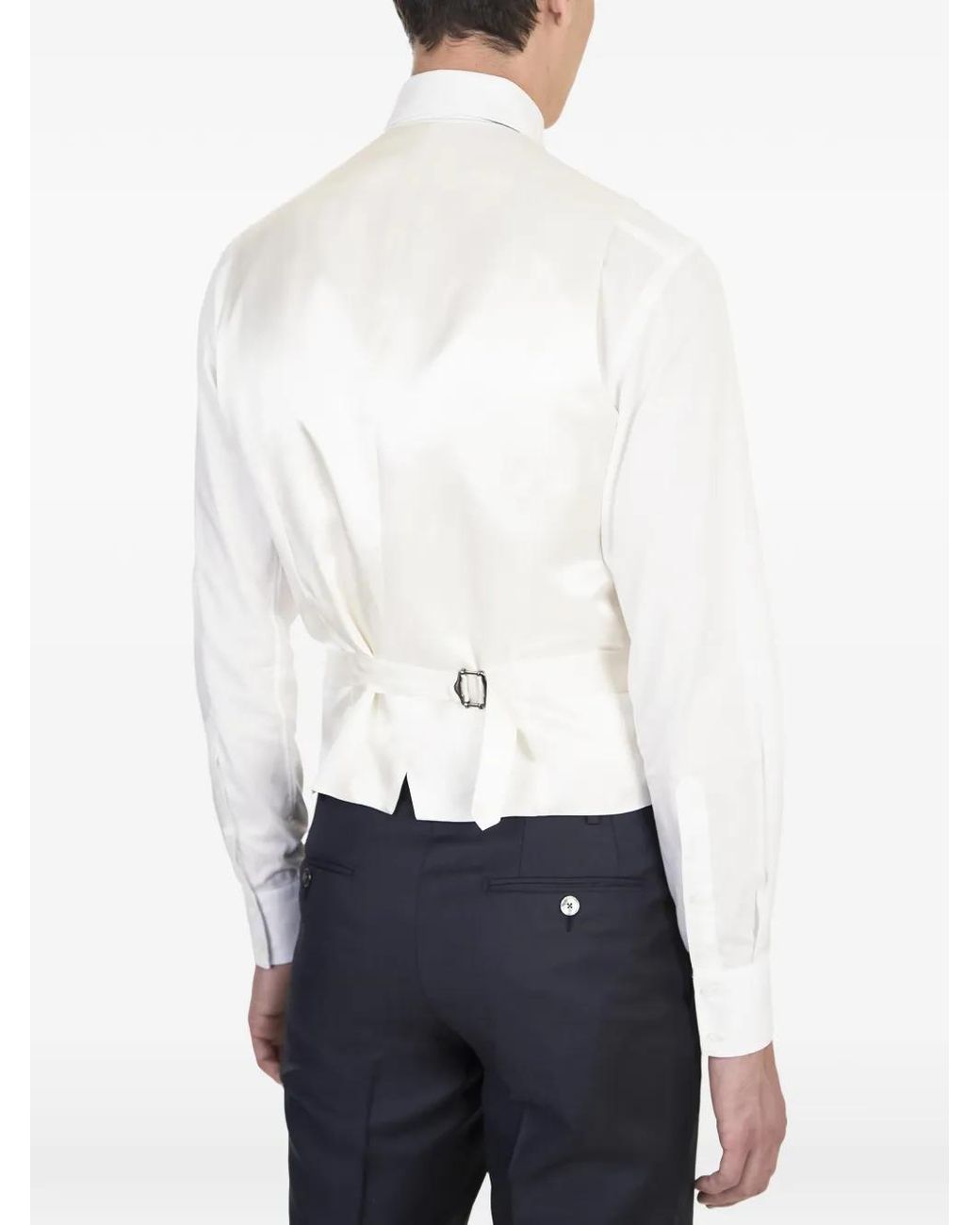 Lardini White Buttoned Waistcoat for men
