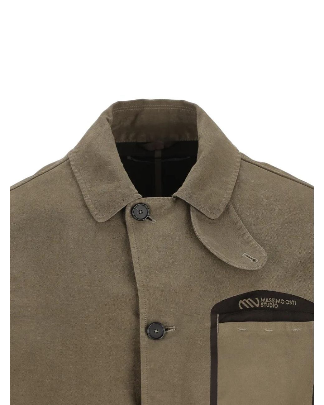 Massimo Osti Studio Green Logo-Print Jacket for men