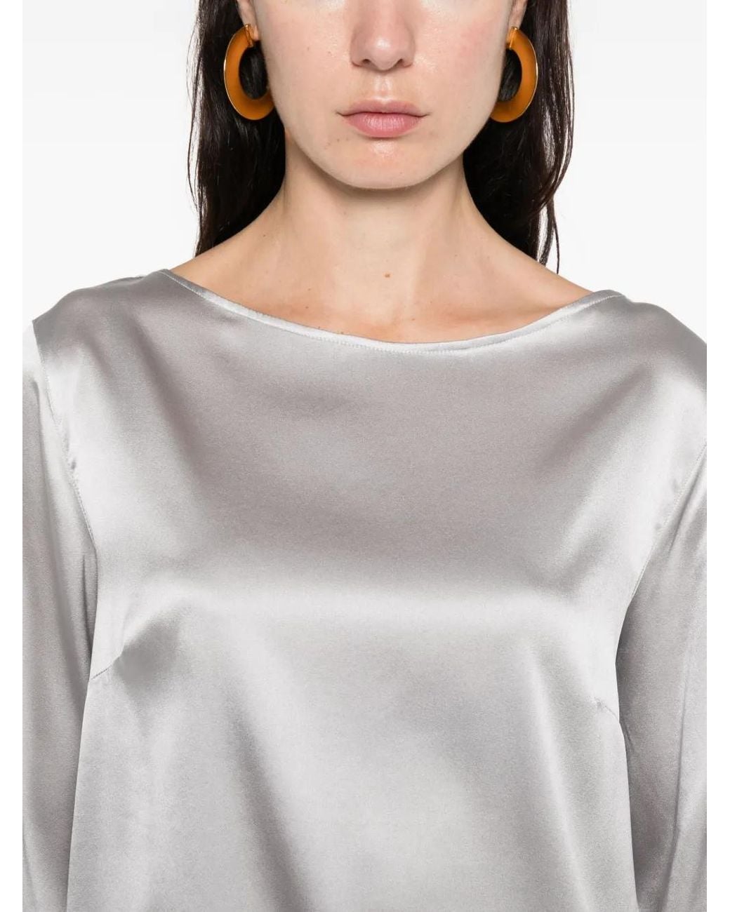Purotatto White Long-Sleeve Blouse