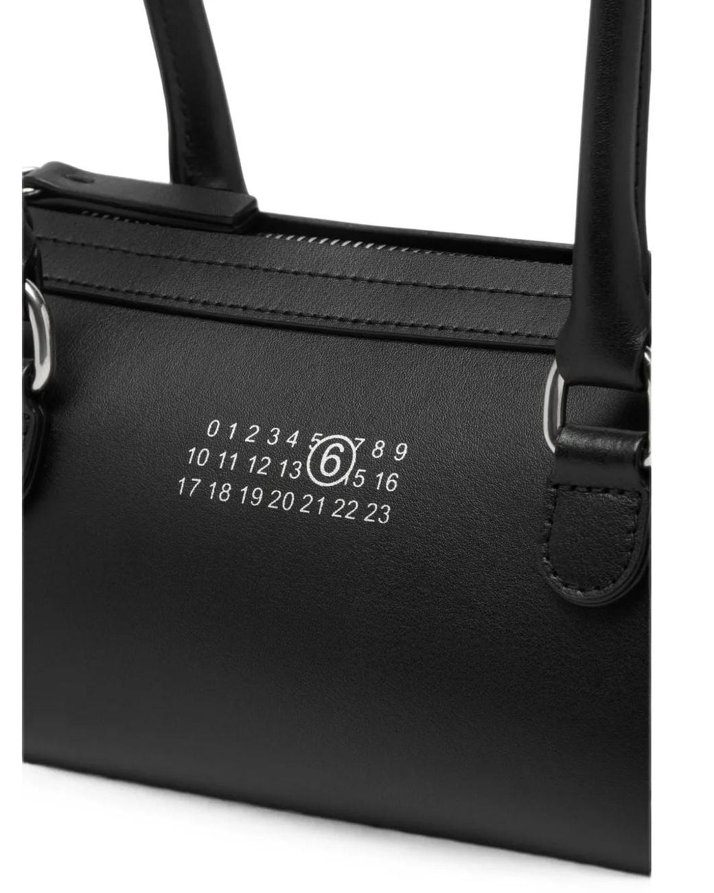 MM6 by Maison Margiela Black Bauletto Shoulder Bag Mini