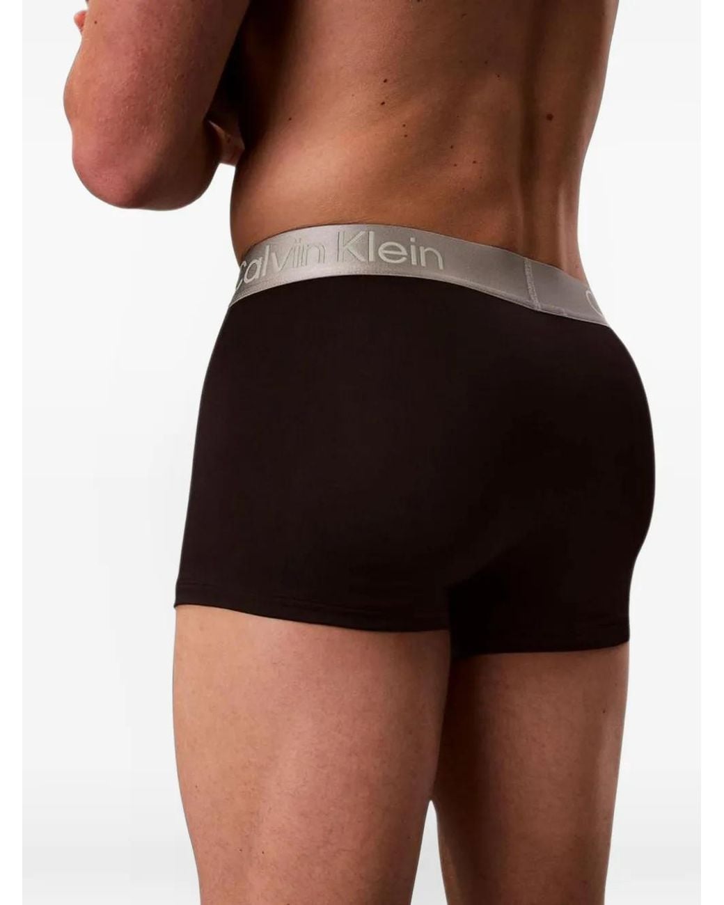 Calvin Klein Black Logo-Waistband Boxers (Pack Of 3) for men