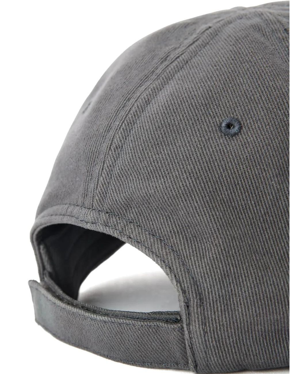 Alexander Wang Gray Distressed Logo Baseball Cap