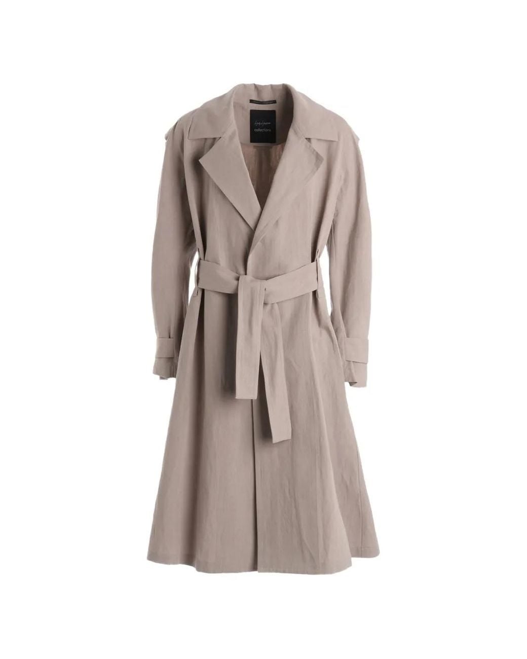 Yohji Yamamoto Multicolor Trench C/Li À Taille Ceinturée