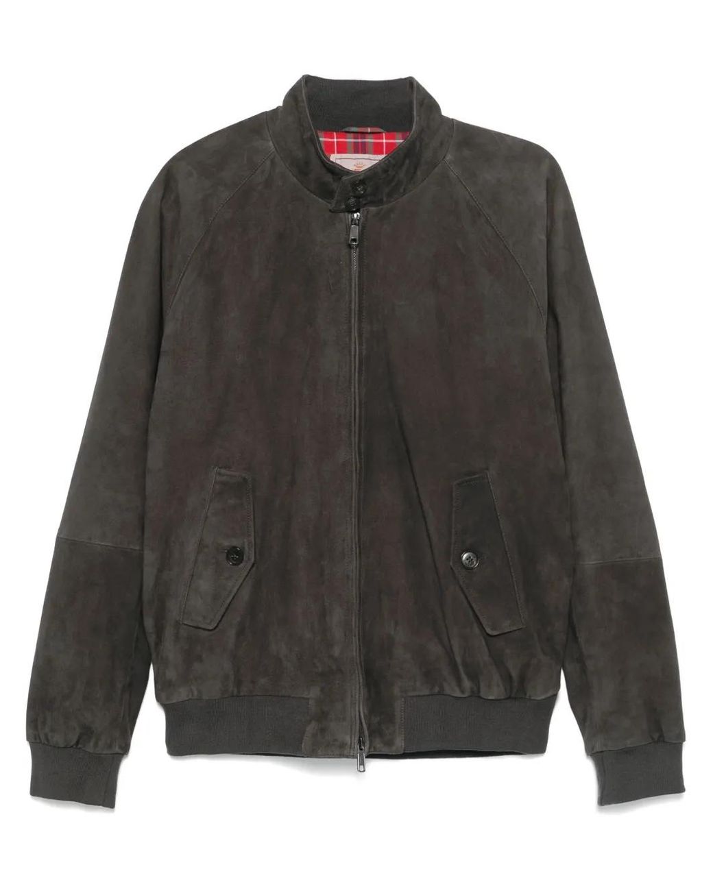 Baracuta G9 Harrington-Jacke Aus Wildleder in Gray für Herren