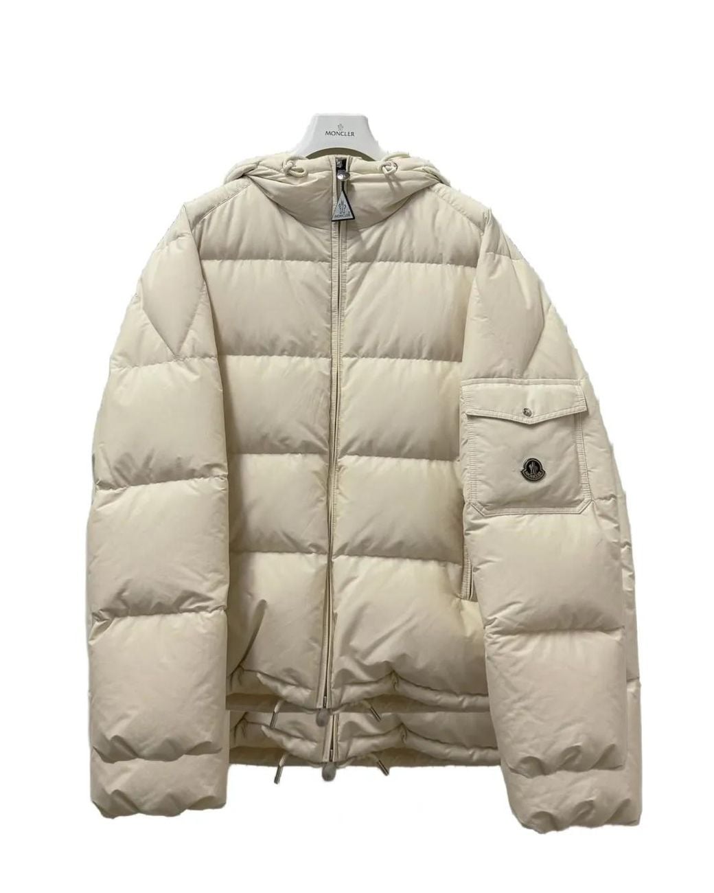 Moncler Natural Himalaya Hooded Short Down Jacket for men