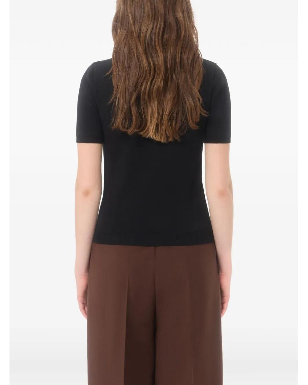 Valentino Garavani Black Knit Top