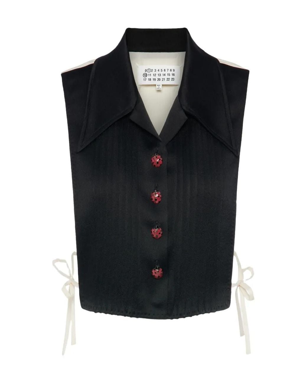 Maison Margiela Blue Ladybug Button T-Shirt