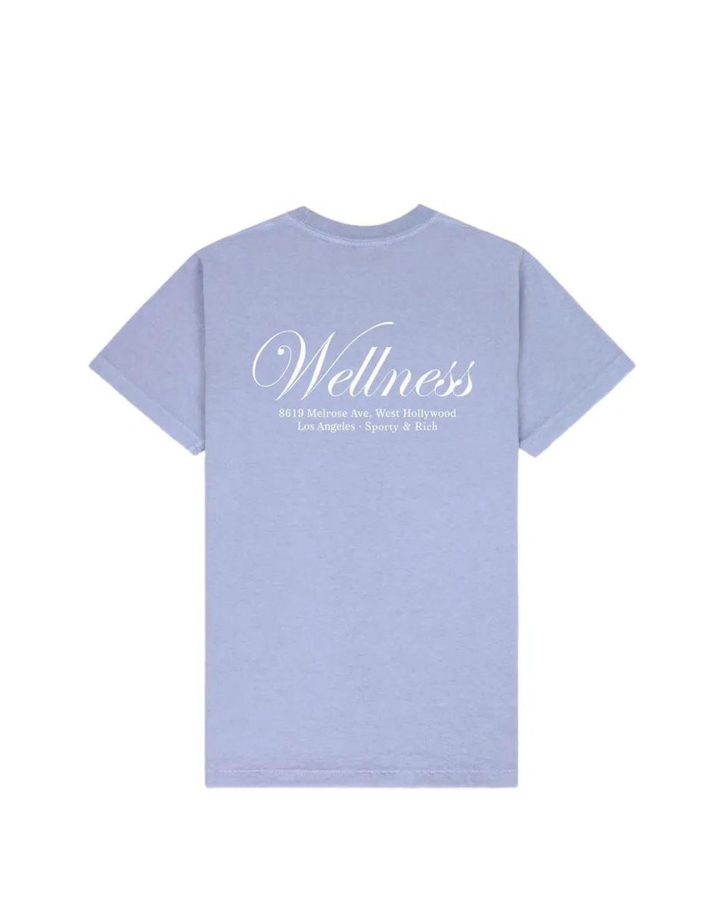 Sporty & Rich Blue Avenue Crew-Neck T-Shirt