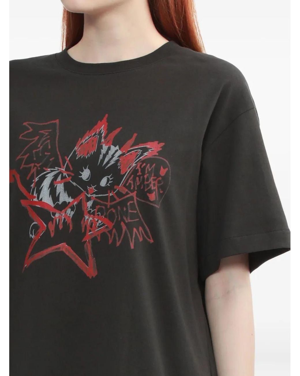 we11done Black Short-Sleeves T-Shirt