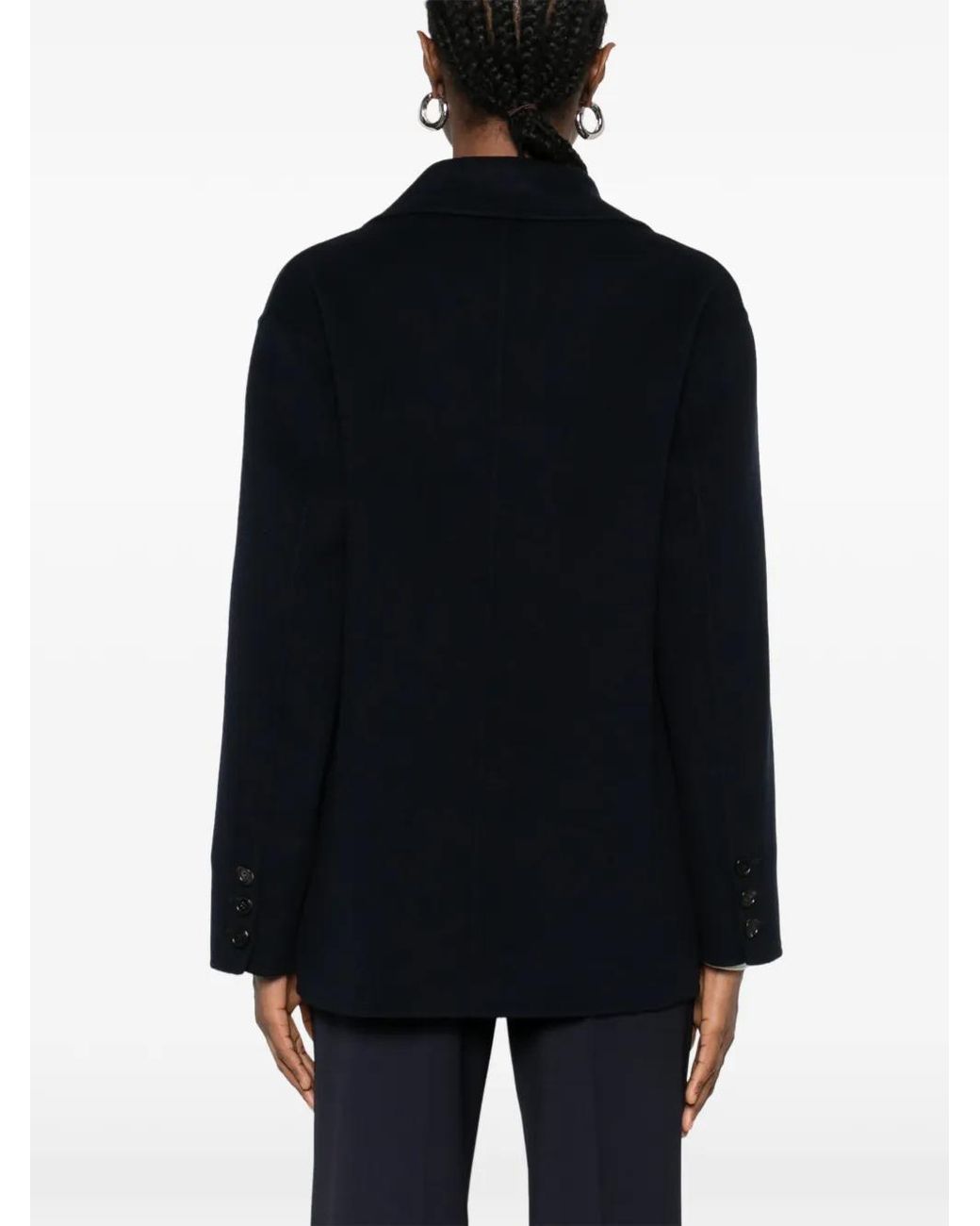 Max Mara Black Melfi Single-Breasted Blazer