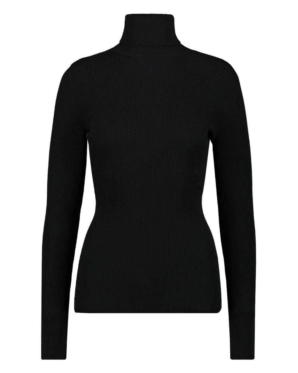 Wardrobe NYC Black Ribbed Turtleneck Sweater